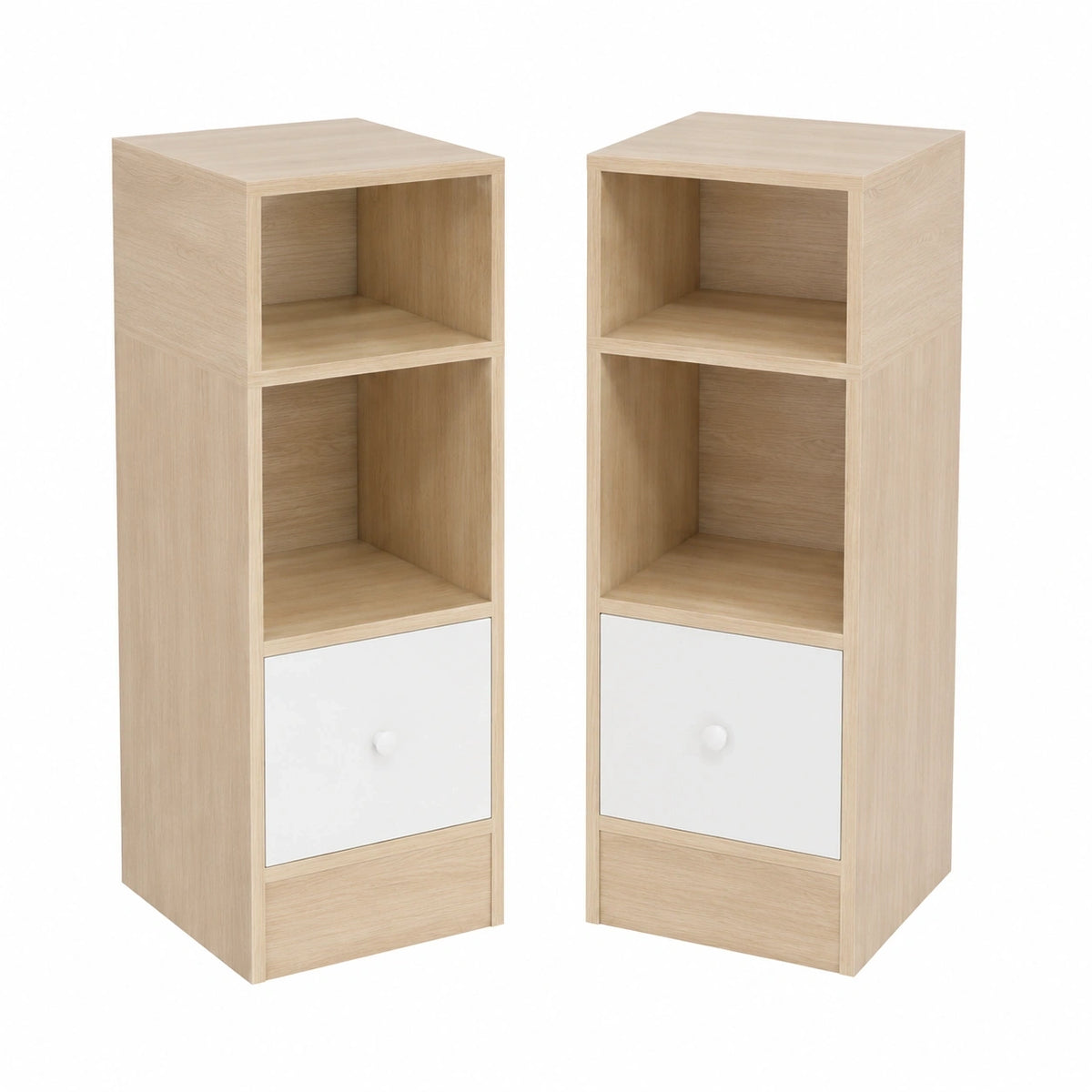 lot-de-2-tables-de-chevet-etroites-avec-compartiments-et-tiroir-pour-chambre-et-salon-chene-clair-dirnnw6443ft